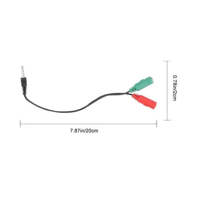 Alt view image 2 of 3 - 3Pcs Audio Splitter Compact Lightweight 2 in 1 Audio Adapter Solves Limited Laptop Interface Issues Compatible with Most Phones