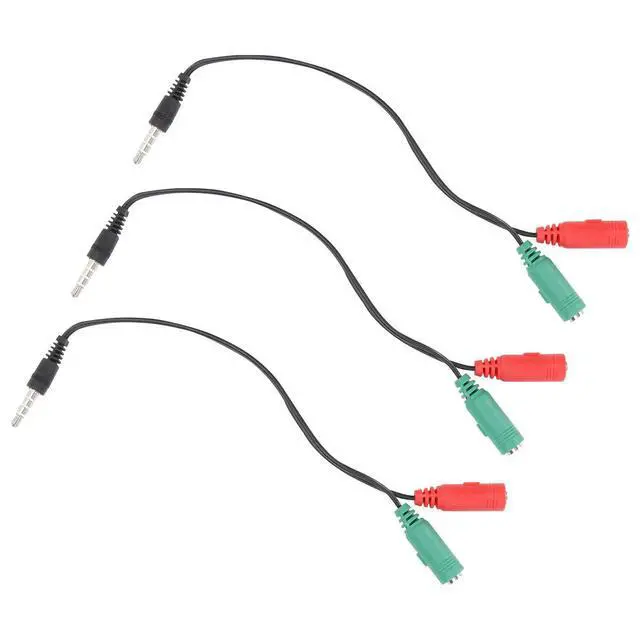 Alt view image 3 of 3 - 3Pcs Audio Splitter Compact Lightweight 2 in 1 Audio Adapter Solves Limited Laptop Interface Issues Compatible with Most Phones