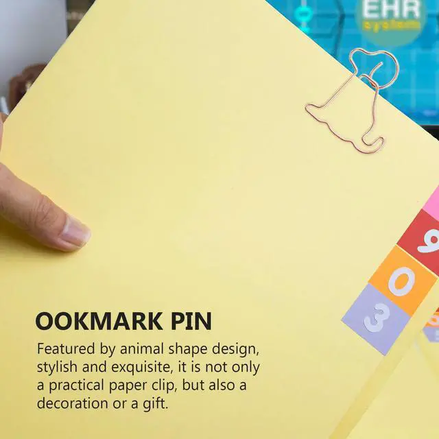 Alt view image 3 of 3 - 25Pcs Dog Shape Paper Clips l Animal Shaped Clips for Organizing Documents Memo Clamps Office Supplies Bookmark Pin
