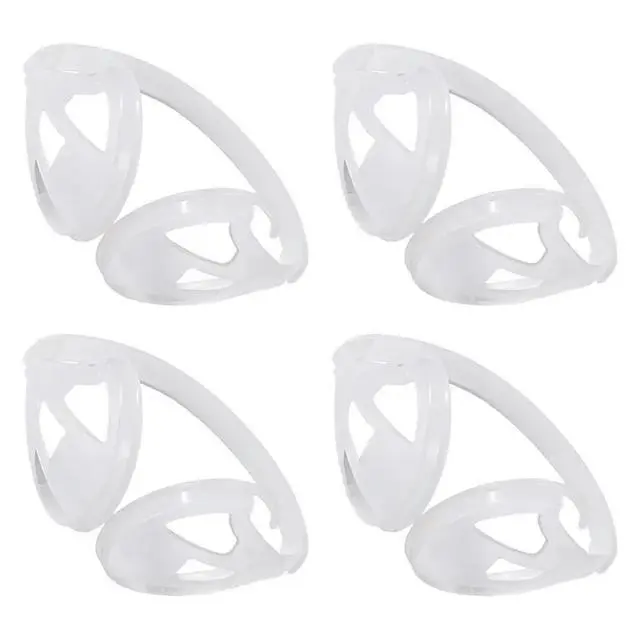 Alt view image 2 of 3 - 4Pcs Plastic Earmuff Frame Shelf DIY Winter Earmuff Making Frame Holder Simple Structure Sturdy Convenient Ear Protection