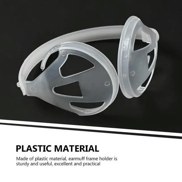Alt view image 3 of 3 - 4Pcs Plastic Earmuff Frame Shelf DIY Winter Earmuff Making Frame Holder Simple Structure Sturdy Convenient Ear Protection
