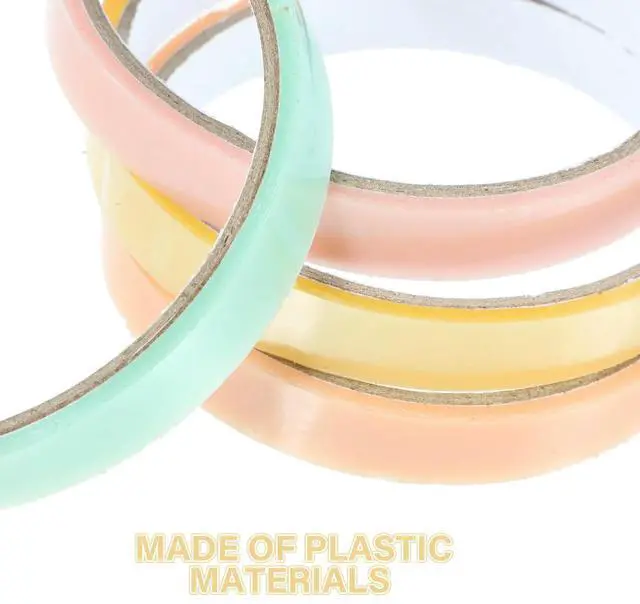 Alt view image 3 of 3 - 6Pcs Sticky Ball Adhesive Tape Silky Smooth Colored Rolling Stress Relief Craft Tape for Kids Adults Decompression Relaxation