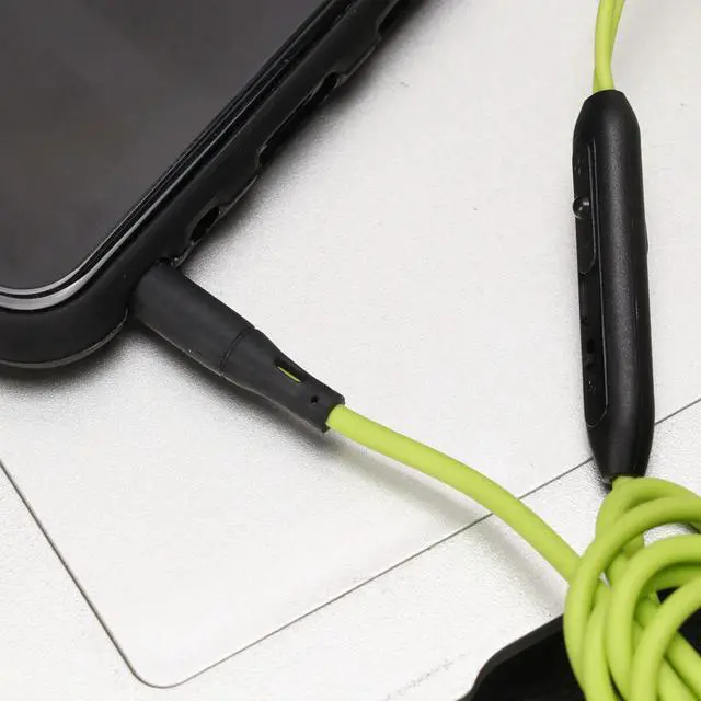 Alt view image 3 of 3 - Affordable Professional Wired Earphones with Hd Clarity Bass Boost Memory Wire Comfort Fit for Running Workout Fitness Green