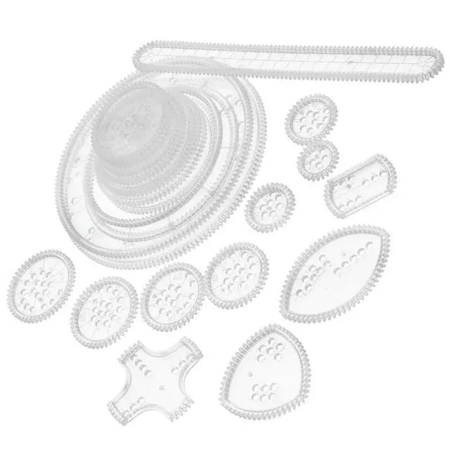 Alt view image 3 of 3 - Crafts Drawing Stencils for Creative Shapes Templates Colorful Painting