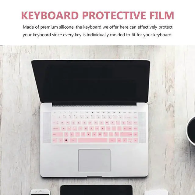Alt view image 3 of 3 - 2Pcs Premium Silicone Laptop Keyboard Cover 14 Inches Fit 14Q-Cs0001tx Dustproof Waterproof Washable Breathable Keyboard