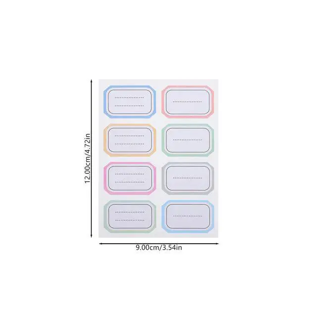 Alt view image 2 of 3 - 288Pcs Writable el Stickers Self-Adhesive Handwritten Lined els for Book Marking Name Tags Bottle Markers