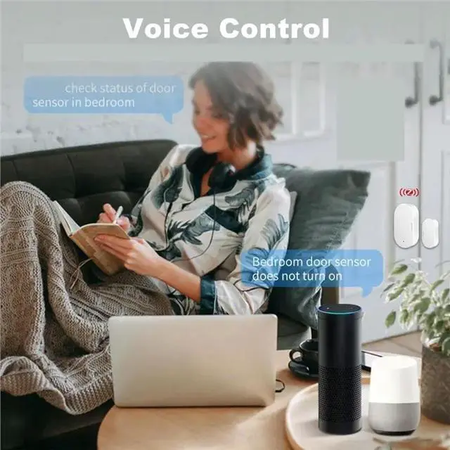 Alt view image 3 of 3 - Zigbee Door Sensor Magnetic Window Open Closed Alarm Detector Works Zigbee2mqtt For Alexa Google Need