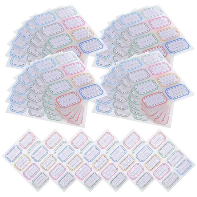 Alt view image 3 of 3 - 288Pcs Writable el Stickers Self-Adhesive Handwritten Lined els for Book Marking Name Tags Bottle Markers