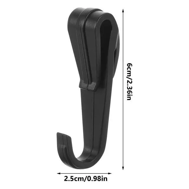 Alt view image 2 of 3 - 12Pcs Hardhat Clips Headlamp Hook Lightweight Clip Work Safety Headlight Fixture Headlight Clip Work Headlamp Hook