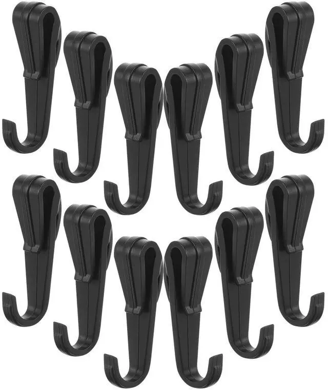 Main image of 12Pcs Hardhat Clips Headlamp Hook Lightweight Clip Work Safety Headlight Fixture Headlight Clip Work Headlamp Hook