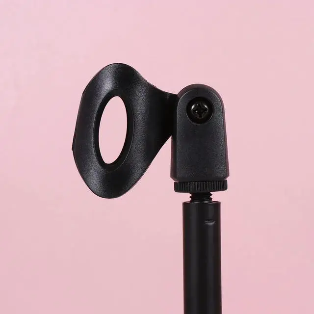 Alt view image 3 of 3 - Heavy Duty Triangle Microphone Stand for Desk Mounting Adjustable Height for Singing Karaoke Podcasting Black Desktop Microphone