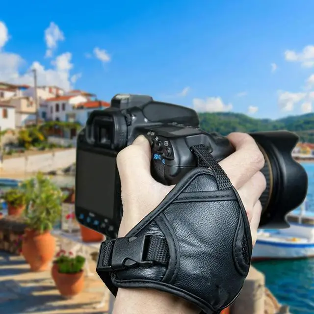 Main image of Ergonomic Camera Wrist Strap for Dslr Mirrorless Cameras Tripod-Compatible Secure Hand Grip Protective Wristband One-Hand