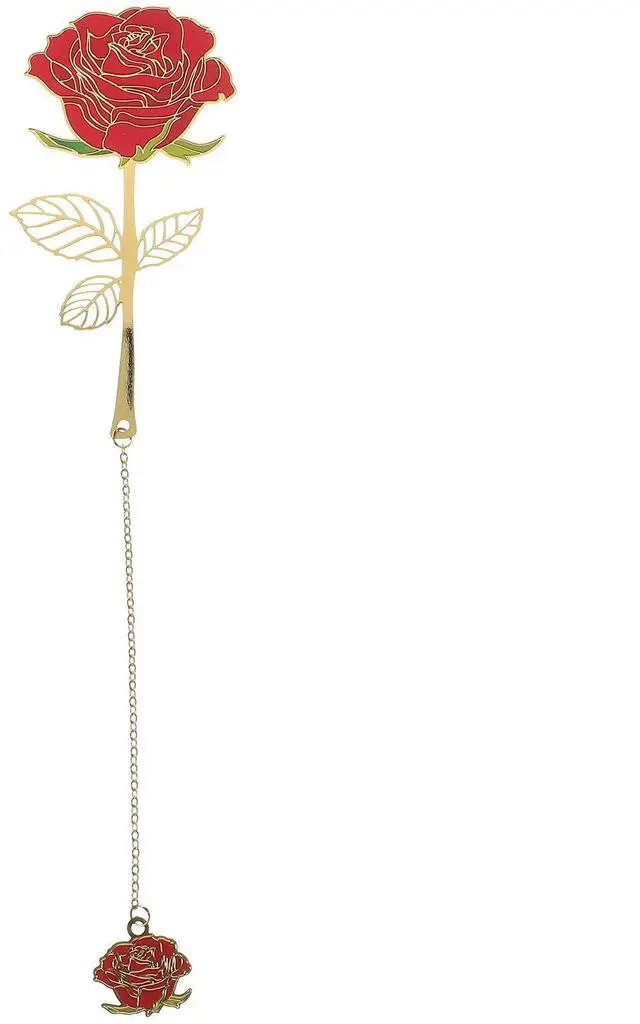 Main image of Rose Iron Vintage Style Bookmark Lightweight Reading Page Marker Decorative Bookmarks for Women Writers Students