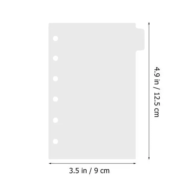 Alt view image 3 of 3 - 1Set Plastic Binder Page Dividers with Clear Design and Gold Stamping Tabs Ideal for Indexing Flagging Referencing in Binders