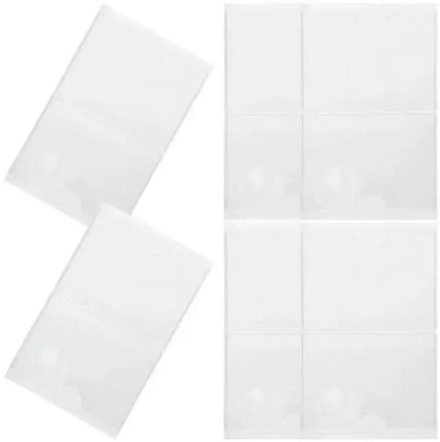 Alt view image 2 of 3 - 12Pcs Self-Adhesive Index Card Pockets Transparent PVC el Holders for Notebooks Journals Walls Warehouse Bin els Sticky