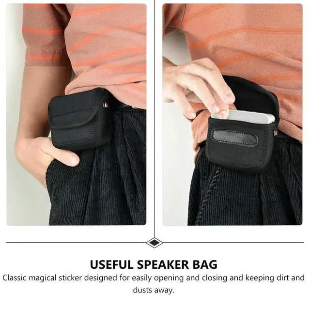 Alt view image 3 of 3 - 1Pcs Anti-Scratch Compression-Resistant Speaker Bag for Audio Lightweight Travel-Friendly Dustproof Case Quick