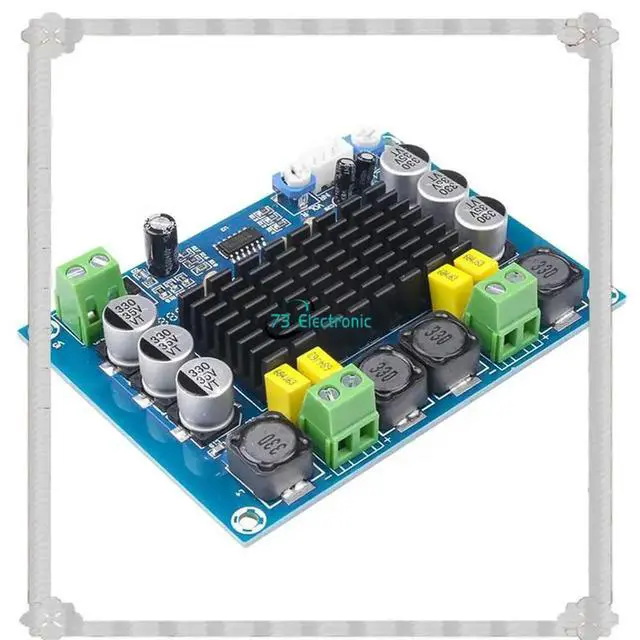 Alt view image 2 of 3 - High Power 2X120w DC 12V 24V Audio Amplifier Board Dual Channel Stereo Digital For Speaker