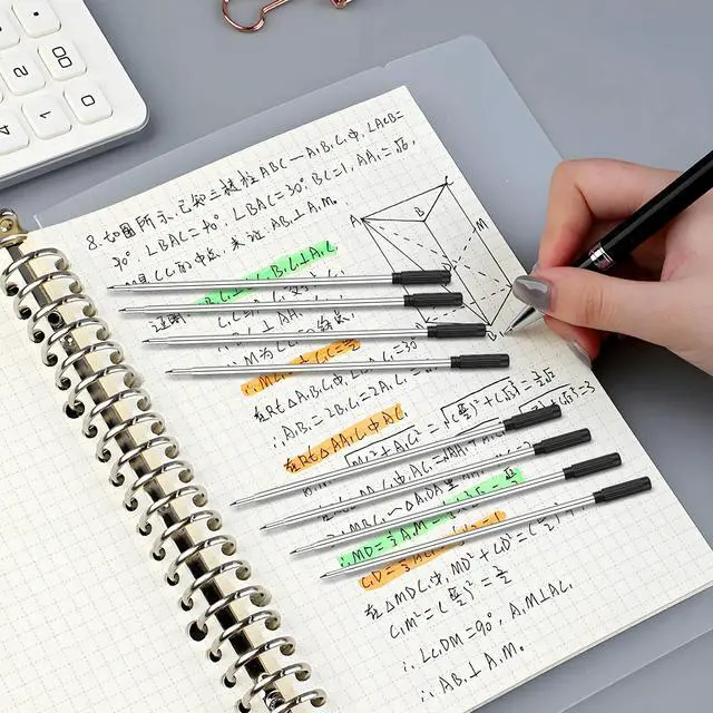 Alt view image 2 of 3 - 25Pcs Decorative Gel Pen Refills Neutral Ink Fine Point Smooth Flow Leak Proof Exquisite Craftsmanship for Students Teens Office