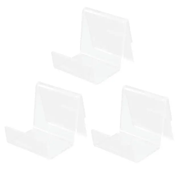 Alt view image 3 of 3 - 3Pcs Acrylic Phone Display Stand Adjustable 180 Degree Angle for phone Earphone Small Appliance Desk Organizer Home