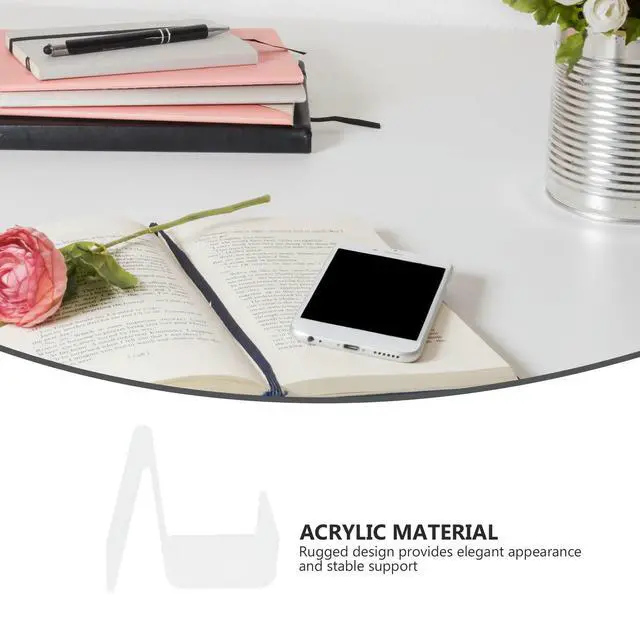 Alt view image 2 of 3 - 3Pcs Acrylic Phone Display Stand Adjustable 180 Degree Angle for phone Earphone Small Appliance Desk Organizer Home
