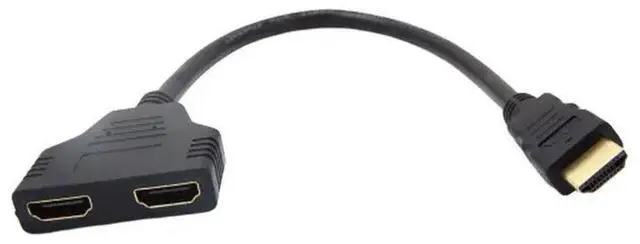 Alt view image 2 of 3 - 1Pcs Professional Hdtv Splitter Extension Cable 1 Out Male to Female Adapter Cord Clear Hd Signal Transfer Adapter Sub-Line