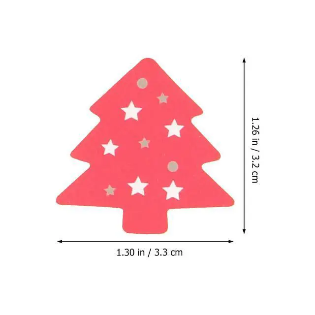 Alt view image 3 of 3 - 1Set 12 Sheets Colorful Christmas Sealing Stickers Tree Shaped el for Cake Biscuit Bag Seal Packing Decoration Self-Adhesive