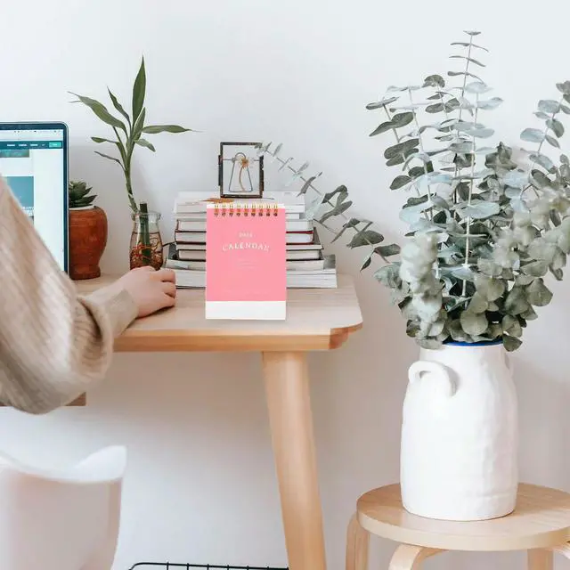Main image of 2024 Mini Desk Calendar Thick Smooth Paper Monthly Flip Calendar for Office Desktop Home Decor Standing Schedule