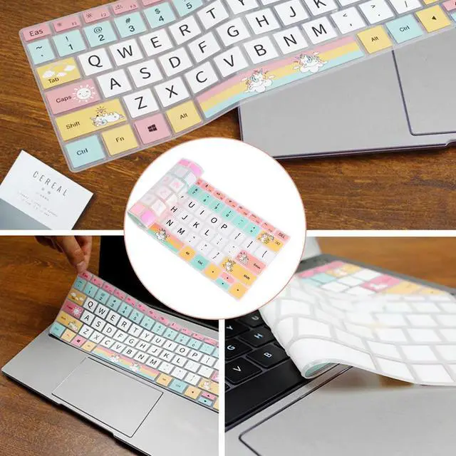 Alt view image 2 of 3 - Keyboard Membrane Laptop Premium Silicone Protective Film Compatible with Laptop Keys Individual Key Mold Dustproof