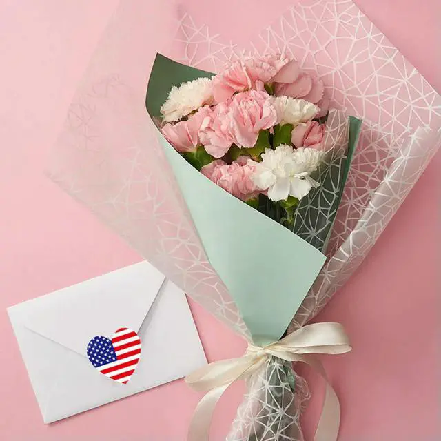 Alt view image 2 of 3 - 500Pcs American Flag Sealing Stickers Independence Day Decorative els for Cake Bags Biscuit Packaging Notebook Decoration