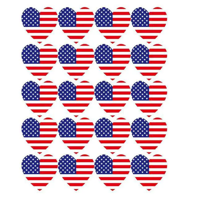 Alt view image 3 of 3 - 500Pcs American Flag Sealing Stickers Independence Day Decorative els for Cake Bags Biscuit Packaging Notebook Decoration