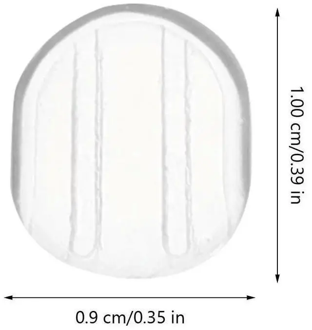 Alt view image 2 of 3 - 100Pcs Clip on Earring Backs Silicone Earring Cushions for Studs Ear Clip Pads Nonskid Secure Fit Jewelry Making Supplies