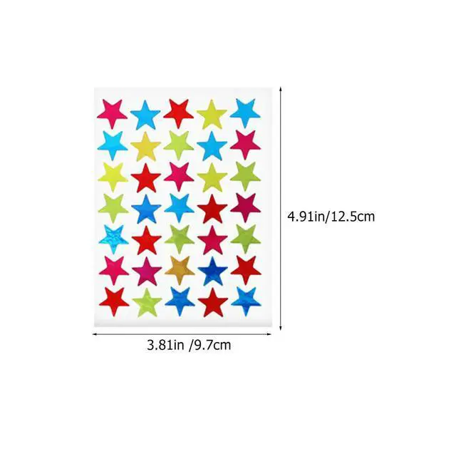 Alt view image 2 of 3 - 10 Sheets Lovely Reward Stickers for Kids Self Adhesive Removable Star Decals Kindergarten Supplies Teacher Accessories