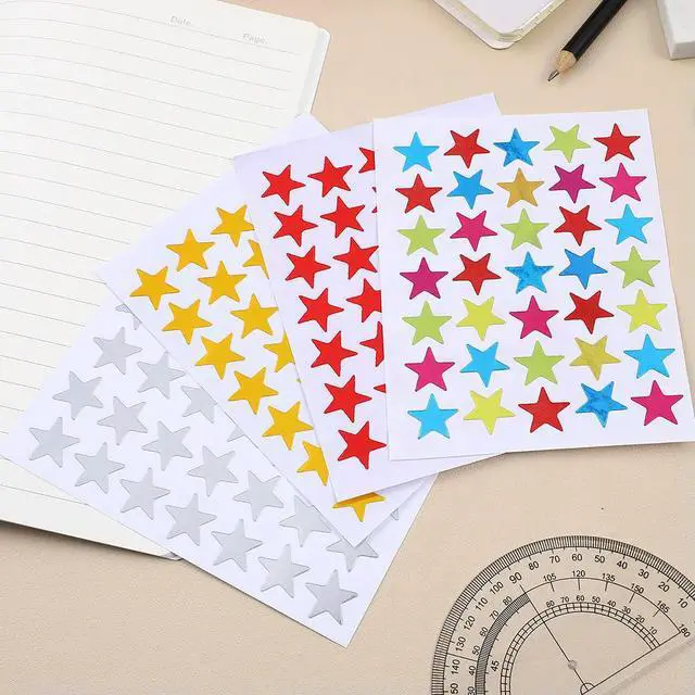 Alt view image 3 of 3 - 10 Sheets Lovely Reward Stickers for Kids Self Adhesive Removable Star Decals Kindergarten Supplies Teacher Accessories
