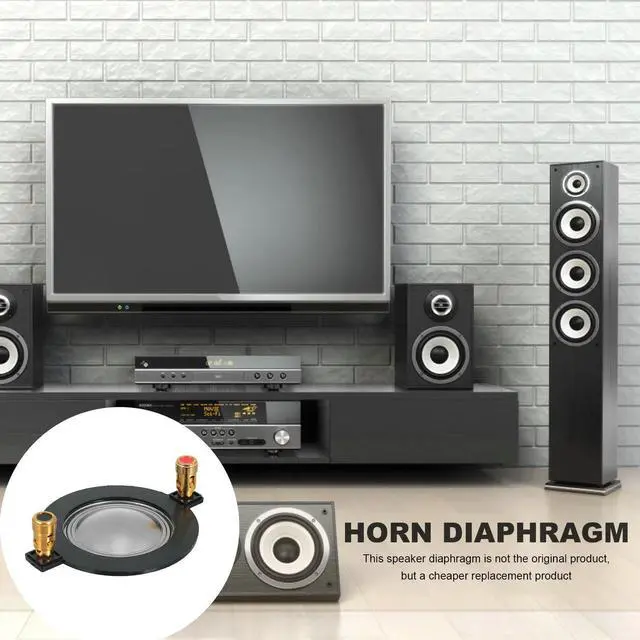 Main image of 34.4Mm Horn Diaphragm Replacement Round Audio Speaker Diaphragm For Professional Speaker Repair High-Passive