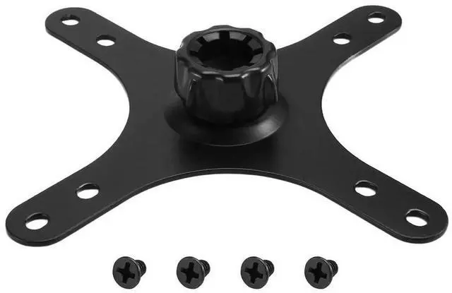 Main image of 73C Universal Monitor Mounting Adapter Bracket Plate with 17mm Ball Head Compatibility 100x100mm 75x75mm Wall Arm Mount