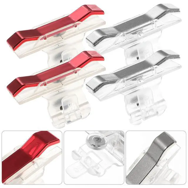 Alt view image 3 of 3 - 2Pairs Transparent Eating Chicken Mobile Game Controller Buttons l Fire Trigger Aim Key Handle Shooter Shortcut Gamepad
