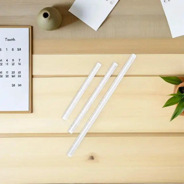 Alt view image 3 of 3 - 3Pcs Clear Acrylic Ruler Set Student Drafting Straight Measuring Tool for Architecture Design Professional Drawing Tools