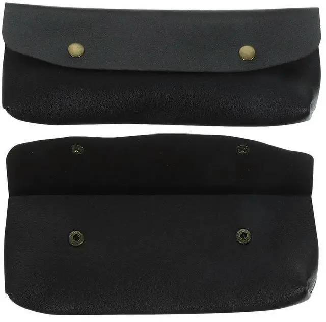 Main image of 2Pcs Lightweight PU Brush Cases Travel Makeup Brush Holders Small Pencil Pouches Compact Organizer Bags