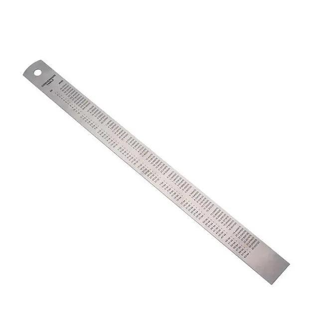 Alt view image 3 of 3 - Stainless Steel Measuring Ruler Double Sided Straight Edge Precision Tool for Drafting Engineering Carpentry Teaching Graphic