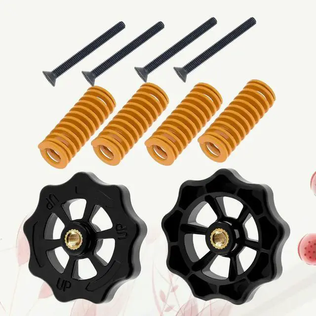Alt view image 3 of 3 - Heavy-Duty 3D Printer Bed Leveling Kit Integrated Nut Design Smooth Thread Precision Hand-Twist Knobs Stiff Die Springs