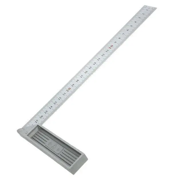 Alt view image 2 of 3 - Heavy Duty L Square Ruler l 90 Degree Right Angle Measuring Tool Accurate Clear Markings for Carpentry Woodworking Home