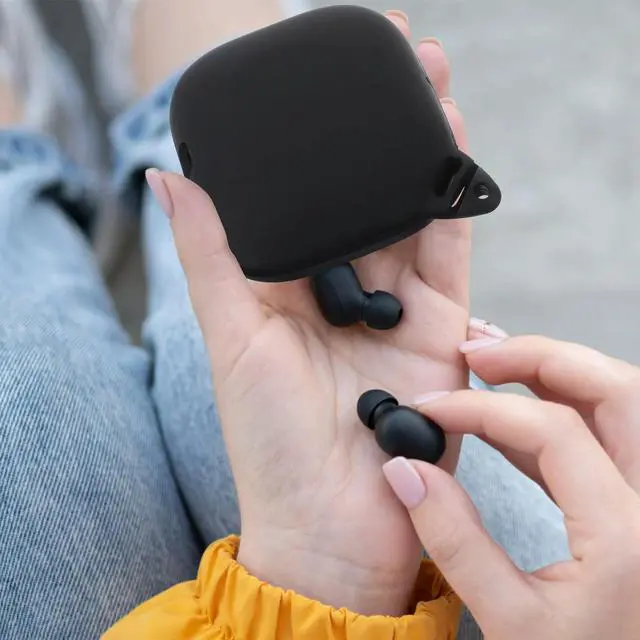 Alt view image 3 of 3 - Earphone Protective Case Shockproof Hard Pc Cover Carabiner Design for Pro Earphone Protector Headset