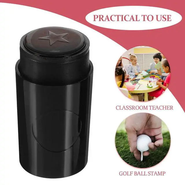 Alt view image 2 of 3 - Reusable Golf Ball Stamper Compact PP Plastic Design Easy-to-Use Golf Ball Stamp Tool for Marking Crafting Collecting Teaching
