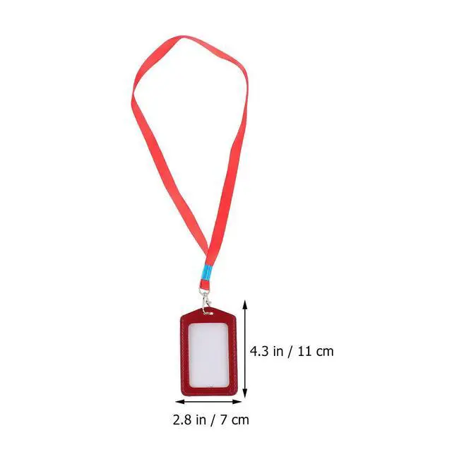 Alt view image 2 of 3 - 8Pcs Lanyard Work Cards Holder Featuring Double-Sided Transparent Design Premium Protection Easy Insert Remove for Id