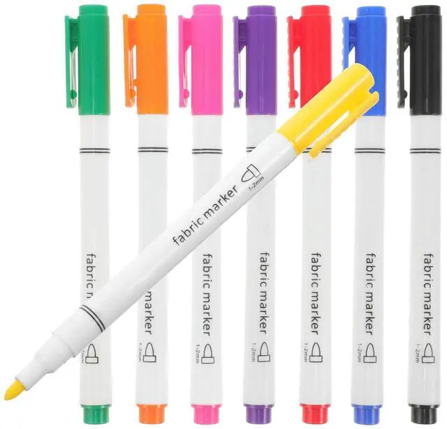 Alt view image 3 of 3 - 8Pcs Professional Fabric Markers Multi Function Paint Pens for Clothes Pillowcases DIY Home Craft Graffiti Marker Set