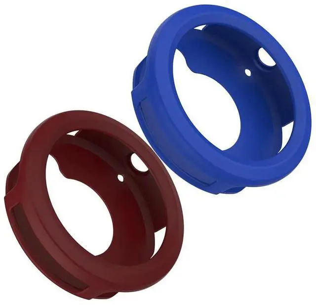 Main image of 2Pcs Extra Thick Silicone Watch Case Full Front Protection Scratch Drop Bump Proof Protective Cover for Vivoactive3 Red
