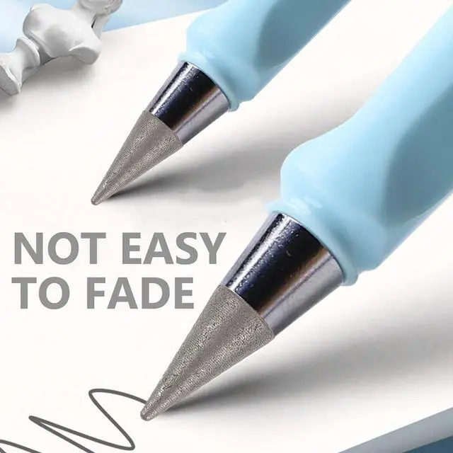 Alt view image 2 of 3 - 50Pcs Inkless Pencil Refills Everlasting Pencil Nib Cores Lightweight Smooth Writing Replacement Tips for Teachers