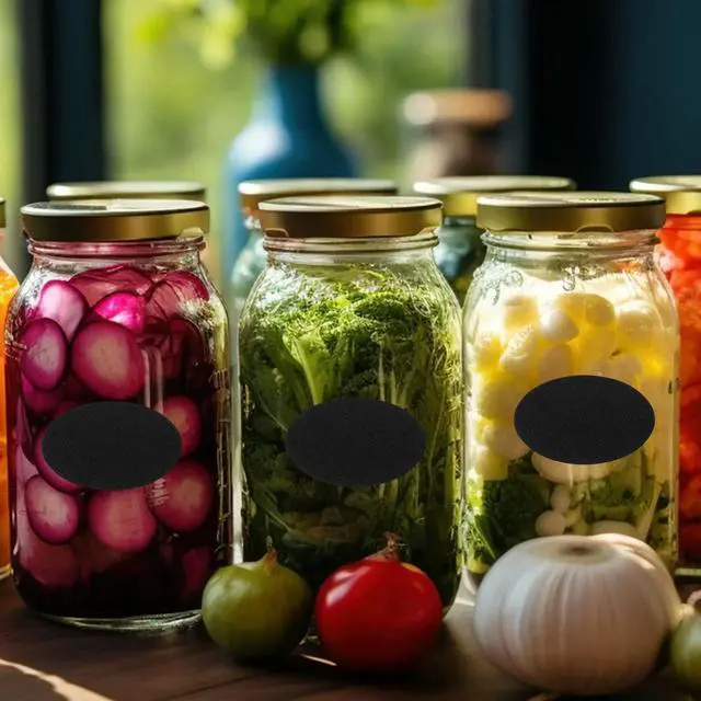 Alt view image 2 of 3 - 20 Sheets Easy-Apply Seasoning Bottle Stickers Kitchen eling Kit Self-Adhesive Classification Stickers for Spice Jars