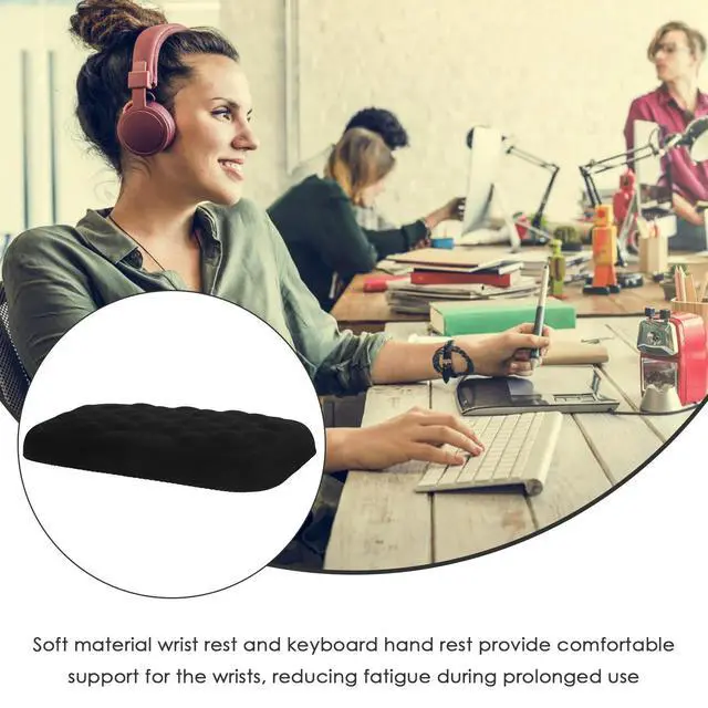 Alt view image 3 of 3 - Mouse Pad Ergonomic Wrist Rest Soft Comfortable Support Non-Slip Silicone Bottom Precision Sensor Gaming Office Mouse Wrist