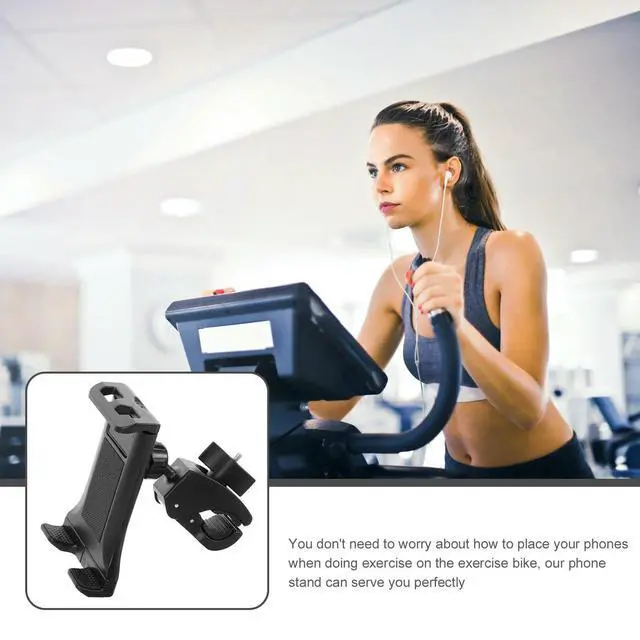 Alt view image 3 of 3 - Treadmill Phone Holder Exercise Bike Tablet Bracket Sports Equipment Mount for Fitness Phone